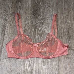 Lou Paris Delice Bra lace coral size 36d